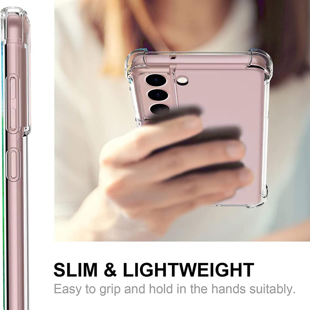 Husa de protectie Techsuit Shockproof Clear Silicone compatibil cu Samsung Galaxy S21 5G, Transparent