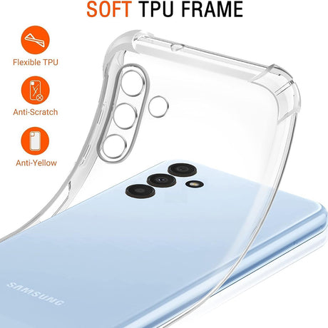 Husa de protectie Techsuit Shockproof Clear Silicone compatibil cu Samsung Galaxy A13 5G / A04S, Transparent