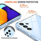 Husa de protectie Techsuit Shockproof Clear Silicone compatibil cu Samsung Galaxy A13 5G / A04S, Transparent