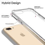 Husa de protectie Techsuit Shockproof Clear Silicone compatibil cu iPhone 7 Plus / iPhone 8 Plus, Transparent