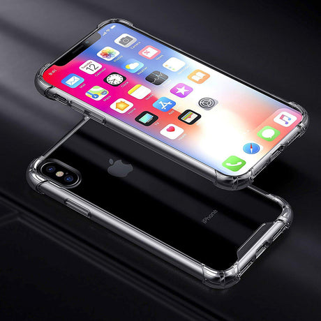 Husa de protectie Techsuit Shockproof Clear Silicone compatibil cu iPhone XS Max, Transparent