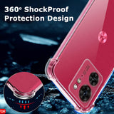 Husa de protectie Techsuit Shockproof Clear Silicone compatibil cu Motorola Edge 40 / Edge (2023), Transparent