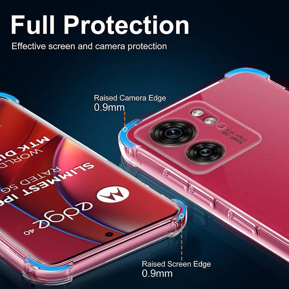 Husa de protectie Techsuit Shockproof Clear Silicone compatibil cu Motorola Edge 40 / Edge (2023), Transparent
