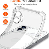 Husa de protectie Techsuit Shockproof Clear Silicone compatibil cu Nothing Phone (1), Transparent