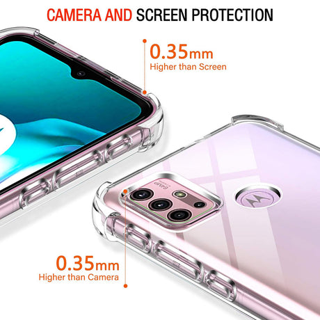 Husa de protectie Techsuit Shockproof Clear Silicone compatibil cu Motorola Moto G10 / Moto G20 / Moto G30, Transparent