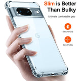 Husa de protectie Techsuit Shockproof Clear Silicone compatibil cu Google Pixel 8a, Transparent