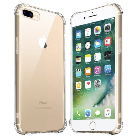 Husa de protectie Techsuit Shockproof Clear Silicone compatibil cu iPhone 7 Plus / iPhone 8 Plus, Transparent