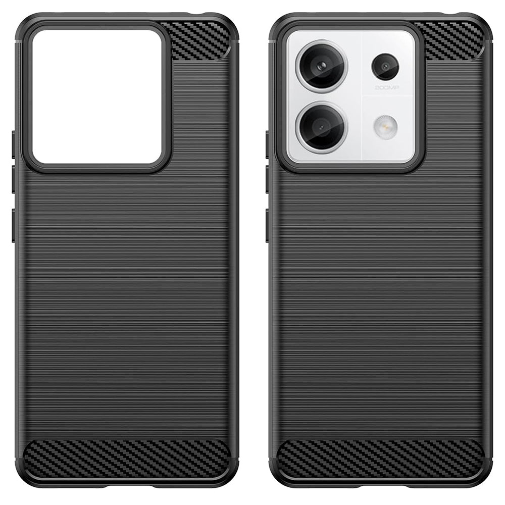 Husa de protectie Techsuit Carbon Silicone compatibil cu Xiaomi Redmi 13C 4G / Redmi 13C 5G / Poco C65, Negru