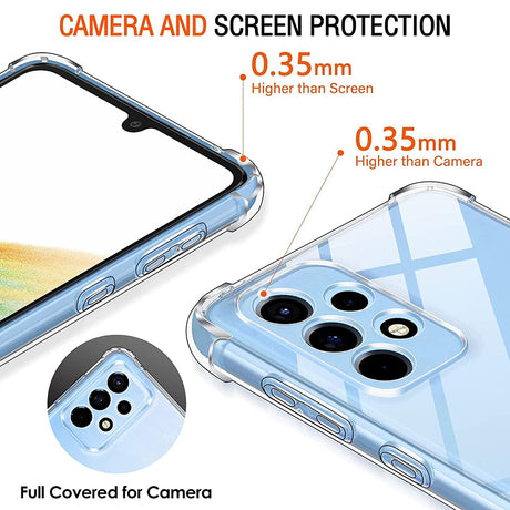 Husa de protectie Techsuit Shockproof Clear Silicone compatibil cu Samsung Galaxy A33 5G, Transparent