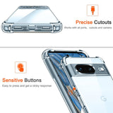 Husa de protectie Techsuit Shockproof Clear Silicone compatibil cu Google Pixel 7, Transparent