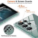 Husa de protectie Techsuit Shockproof Clear Silicone compatibil cu Samsung Galaxy S24 Ultra, Transparent