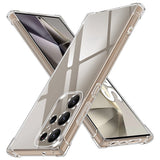 Husa de protectie Techsuit Shockproof Clear Silicone compatibil cu Samsung Galaxy S24 Ultra, Transparent