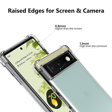 Husa de protectie Techsuit Shockproof Clear Silicone compatibil cu Google Pixel 6 Pro, Transparent