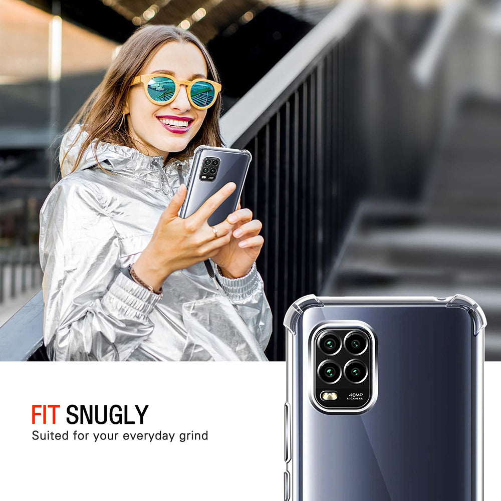 Husa de protectie Techsuit Shockproof Clear Silicone compatibil cu Xiaomi Mi 10 Lite, Transparent
