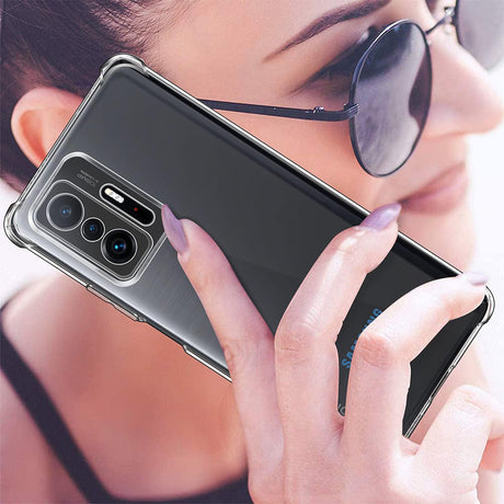 Husa de protectie Techsuit Shockproof Clear Silicone compatibil cu Xiaomi 11T / 11T Pro, Transparent