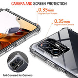 Husa de protectie Techsuit Shockproof Clear Silicone compatibil cu Xiaomi 11T / 11T Pro, Transparent