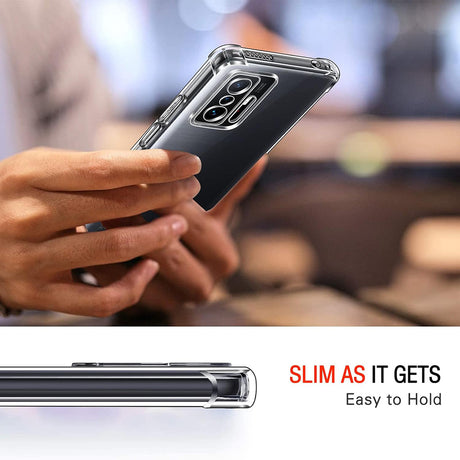 Husa de protectie Techsuit Shockproof Clear Silicone compatibil cu Xiaomi 11T / 11T Pro, Transparent