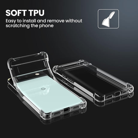 Husa de protectie Techsuit Shockproof Clear Silicone compatibil cu Google Pixel 6, Transparent