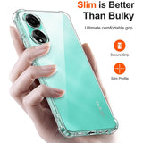 Husa de protectie Techsuit Shockproof Clear Silicone compatibil cu Oppo A78 4G, Transparent