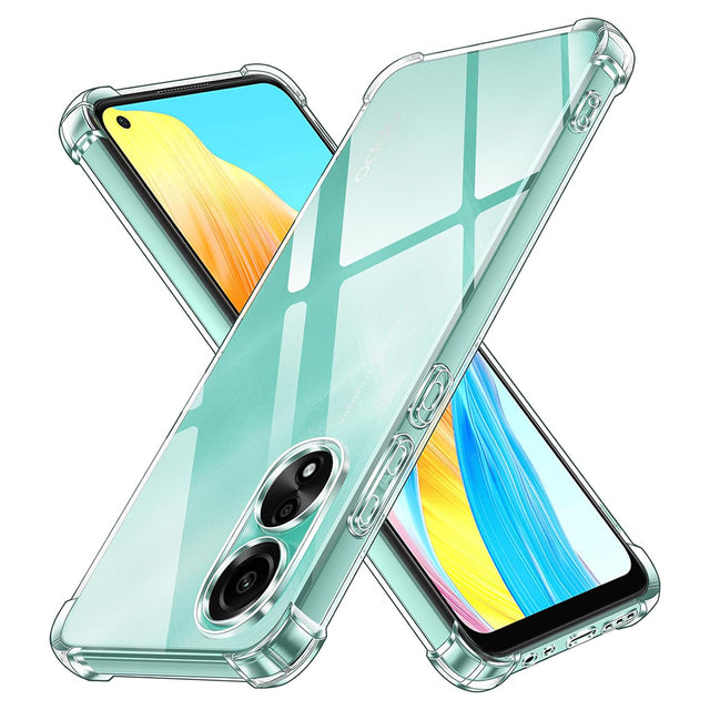 Husa de protectie Techsuit Shockproof Clear Silicone compatibil cu Oppo A78 4G, Transparent