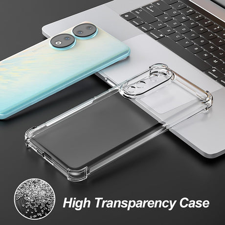 Husa de protectie Techsuit Shockproof Clear Silicone compatibil cu Honor 90 Pro, Transparent