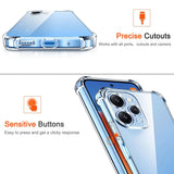 Husa de protectie Techsuit Shockproof Clear Silicone compatibil cu Xiaomi Redmi 12 4G / 12 5G, Transparent