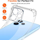 Husa de protectie Techsuit Shockproof Clear Silicone compatibil cu Xiaomi Redmi 12 4G / 12 5G, Transparent