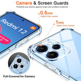 Husa de protectie Techsuit Shockproof Clear Silicone compatibil cu Xiaomi Redmi 12 4G / 12 5G, Transparent