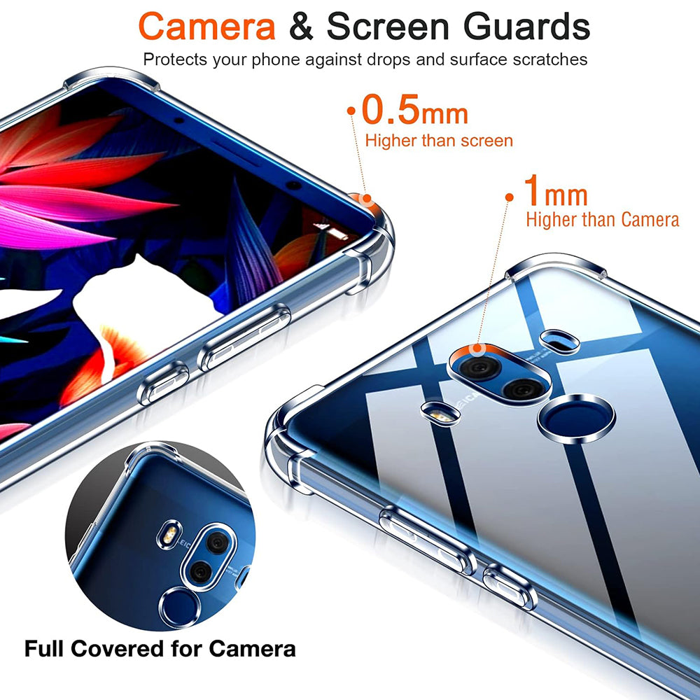 Husa de protectie Techsuit Shockproof Clear Silicone compatibil cu Huawei Mate 10 Pro, Transparent