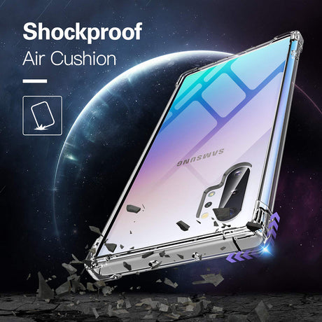 Husa de protectie Techsuit Shockproof Clear Silicone compatibil cu Samsung Galaxy Note 10 Plus 4G / Note 10 Plus 5G, Transparent