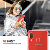 Husa de protectie Techsuit Shockproof Clear Silicone compatibil cu Samsung Galaxy A20e, Transparent