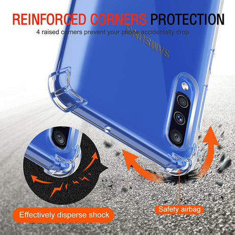 Husa de protectie Techsuit Shockproof Clear Silicone compatibil cu Samsung Galaxy A30s / A50 / A50s, Transparent