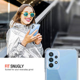 Husa de protectie Techsuit Shockproof Clear Silicone compatibil cu Samsung Galaxy A32 4G, Transparent
