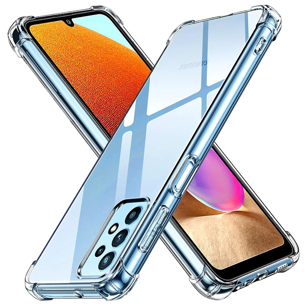 Husa de protectie Techsuit Shockproof Clear Silicone compatibil cu Samsung Galaxy A32 4G, Transparent