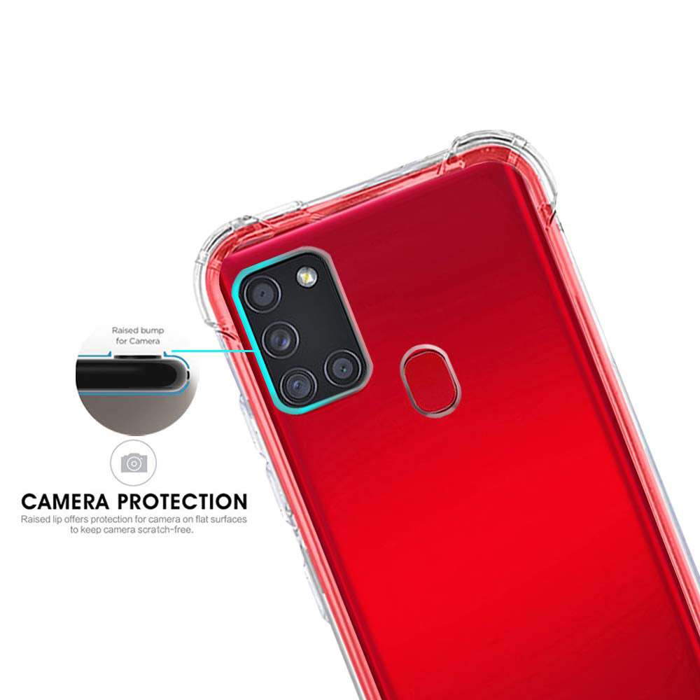 Husa de protectie Techsuit Shockproof Clear Silicone compatibil cu Samsung Galaxy A21s, Transparent
