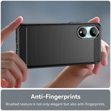 Husa de protectie Techsuit Carbon Silicone compatibil cu Honor X7b / X7b 5G / 90 SMART, Negru