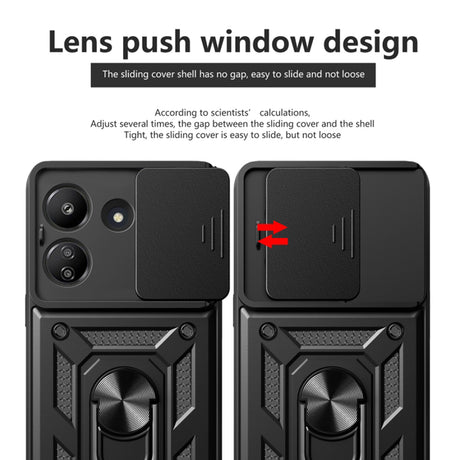 Husa de protectie Techsuit CamShield Series compatibil cu Xiaomi Redmi 13C 4G / Poco C65, Negru
