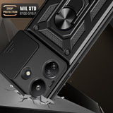 Husa de protectie Techsuit CamShield Series compatibil cu Xiaomi Redmi 13C 4G / Poco C65, Negru