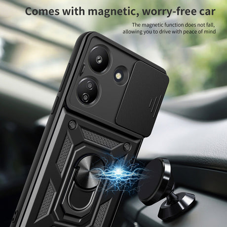 Husa de protectie Techsuit CamShield Series compatibil cu Xiaomi Redmi 13C 4G / Poco C65, Negru