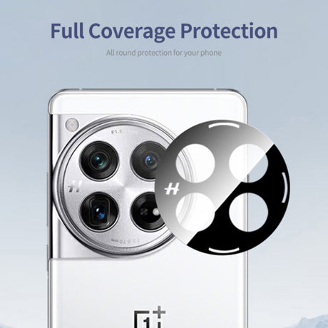 Folie de protectie Techsuit Full Camera Glass compatibil cu OnePlus 12, Negru