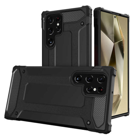 Husa de protectie Techsuit Hybrid Armor compatibil cu Samsung Galaxy S24 Ultra, Negru