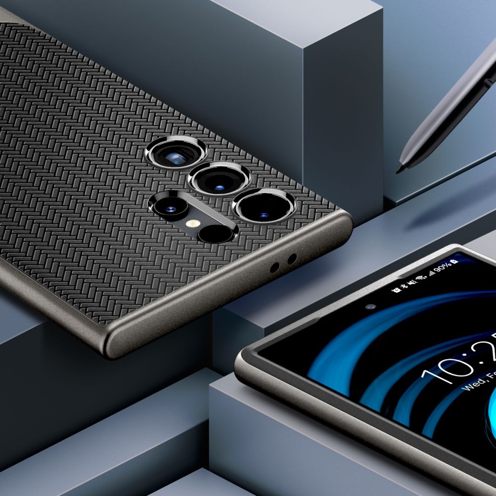 Husa de protectie Spigen Neo Hybrid (ACS07305) compatibil cu Samsung Galaxy S24 Ultra, Gunmetal