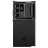 Husa de protectie Spigen Optik Armor (ACS07313) compatibil cu Samsung Galaxy S24 Ultra, Negru