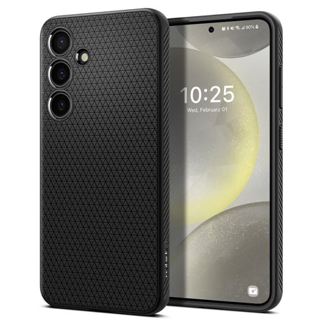 Husa de protectie Spigen Liquid Air (ACS07347) compatibil cu Samsung Galaxy S24, Negru Mat