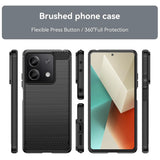 Husa de protectie Techsuit Carbon Silicone compatibil cu Xiaomi Redmi Note 13 4G, Negru