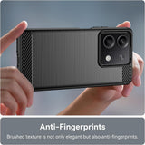 Husa de protectie Techsuit Carbon Silicone compatibil cu Xiaomi Redmi Note 13 4G, Negru