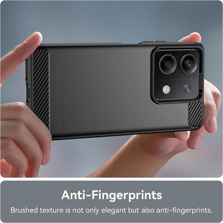 Husa de protectie Techsuit Carbon Silicone compatibil cu Xiaomi Redmi Note 13 4G, Negru