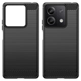 Husa de protectie Techsuit Carbon Silicone compatibil cu Xiaomi Redmi Note 13 4G, Negru