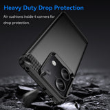 Husa de protectie Techsuit Carbon Silicone compatibil cu Xiaomi Redmi Note 13 4G, Negru