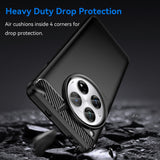 Husa de protectie Techsuit Carbon Silicone compatibil cu OnePlus 12R, Negru